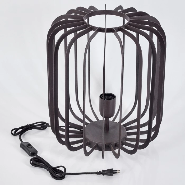 Hofstein Banatica Tischleuchte Schwarz, Braun, 1-flammig 7 Hofstein Banatica Tischleuchte Schwarz, Braun, 1-flammig – Bild 5