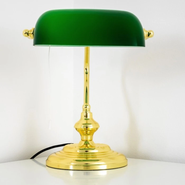 Hofstein Bankerlampe Messing, 1-flammig 17 Hofstein Bankerlampe Messing, 1-flammig – Bild 15