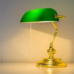 Hofstein Bankerlampe Messing, 1-flammig 22 Hofstein Bankerlampe Messing, 1-flammig -Günstiges Tischlampen Geschäft bankerlampe h164250 4