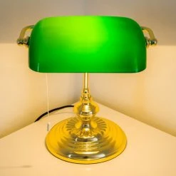 Hofstein Bankerlampe Messing, 1-flammig 24 Hofstein Bankerlampe Messing, 1-flammig -Günstiges Tischlampen Geschäft bankerlampe h164250 6