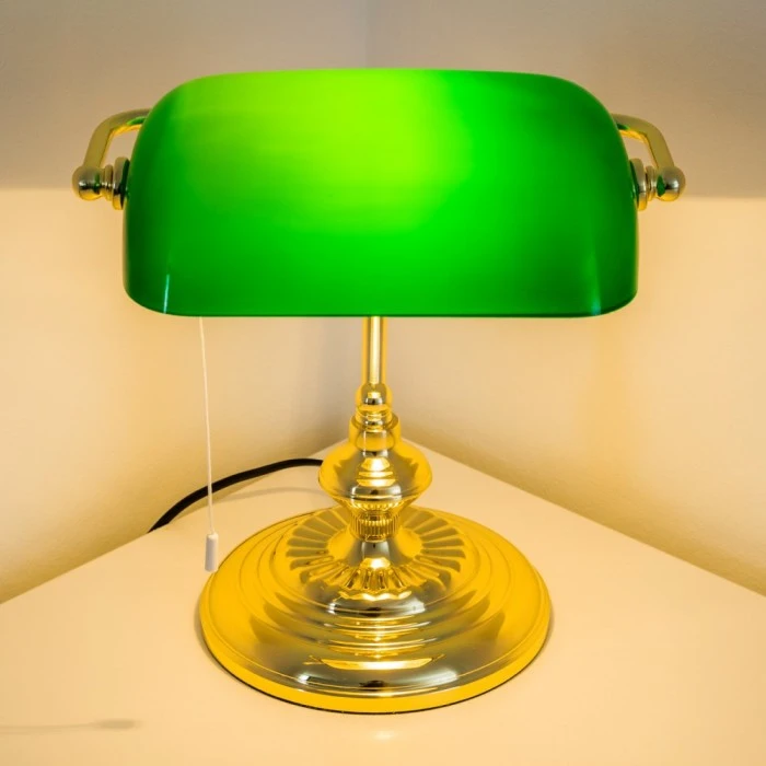 Hofstein Bankerlampe Messing, 1-flammig 9 Hofstein Bankerlampe Messing, 1-flammig – Bild 7