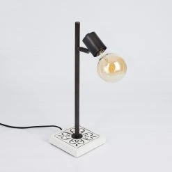 Hofstein Banks Tischleuchte Grau, Weiß, 1-flammig -Günstiges Tischlampen Geschäft banks tischleuchte h3396407 7