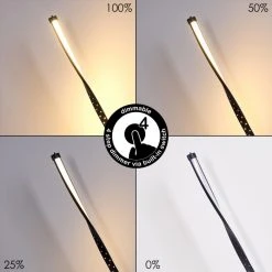 Hofstein Baotou Tischleuchte LED Schwarz, 1-flammig -Günstiges Tischlampen Geschäft baotou tischleuchte h3314012 14