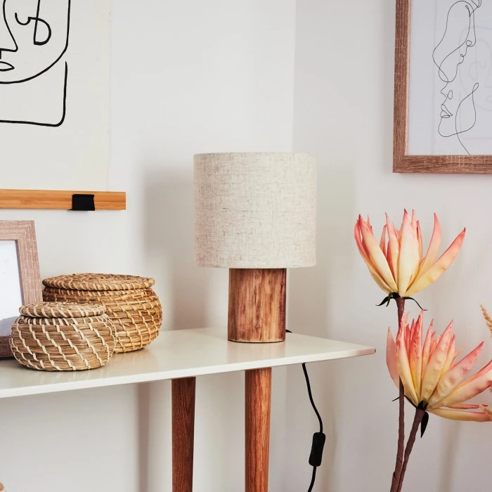 Hofstein Baranque Tischleuchte Naturfarben, 1-flammig 12 Hofstein Baranque Tischleuchte Naturfarben, 1-flammig – Bild 10