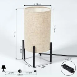 Hofstein Baranque Tischleuchte Schwarz, 1-flammig 15 Hofstein Baranque Tischleuchte Schwarz, 1-flammig -Günstiges Tischlampen Geschäft baranque tischleuchte h3547113 3