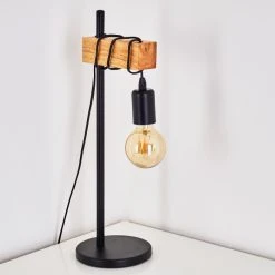 Hofstein Barbengo Tischleuchte Schwarz, Braun, 1-flammig 21 Hofstein Barbengo Tischleuchte Schwarz, Braun, 1-flammig -Günstiges Tischlampen Geschäft barbengo tischleuchte h3281475 do1 4