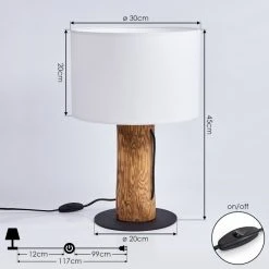 Hofstein Baret Tischleuchte Schwarz, Naturfarben, 1-flammig 15 Hofstein Baret Tischleuchte Schwarz, Naturfarben, 1-flammig -Günstiges Tischlampen Geschäft baret tischleuchte h3445181 3