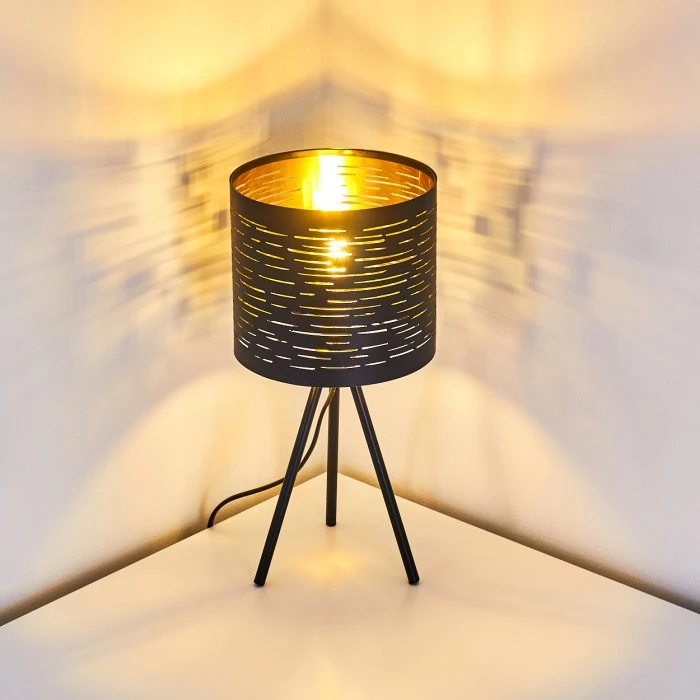 Hofstein Bathinda Tischleuchte Schwarz, 1-flammig 15 Hofstein Bathinda Tischleuchte Schwarz, 1-flammig – Bild 13