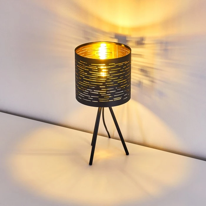 Hofstein Bathinda Tischleuchte Schwarz, 1-flammig 11 Hofstein Bathinda Tischleuchte Schwarz, 1-flammig – Bild 9