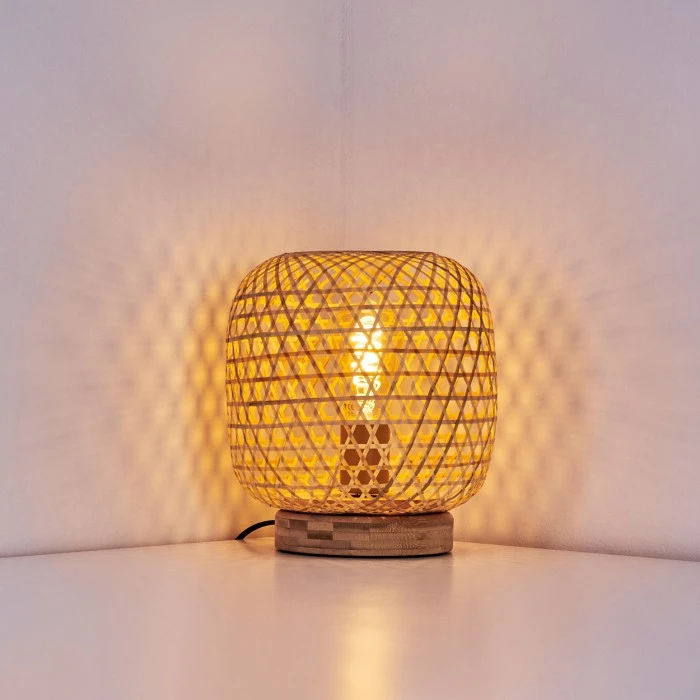 Hofstein Batumi Tischleuchte Braun, 1-flammig 17 Hofstein Batumi Tischleuchte Braun, 1-flammig – Bild 15