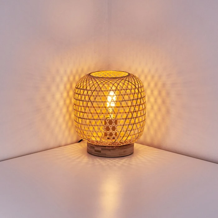 Hofstein Batumi Tischleuchte Braun, 1-flammig 5 Hofstein Batumi Tischleuchte Braun, 1-flammig – Bild 3