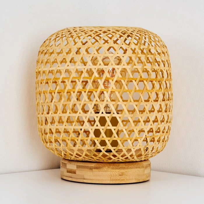 Hofstein Batumi Tischleuchte Braun, 1-flammig 6 Hofstein Batumi Tischleuchte Braun, 1-flammig – Bild 4