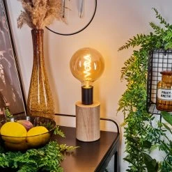 Hofstein Beccar Tischleuchte Schwarz, Naturfarben, 1-flammig -Günstiges Tischlampen Geschäft beccar tischleuchte h3567043 6