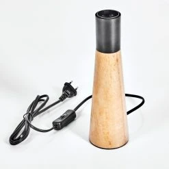 Hofstein Beccar Tischleuchte Schwarz, Naturfarben, 1-flammig -Günstiges Tischlampen Geschäft beccar tischleuchte h3567050 4