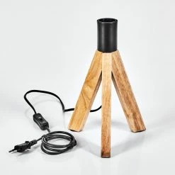 Hofstein Beccar Tischleuchte Schwarz, Naturfarben, 1-flammig -Günstiges Tischlampen Geschäft beccar tischleuchte h3567074 4