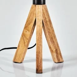 Hofstein Beccar Tischleuchte Schwarz, Naturfarben, 1-flammig -Günstiges Tischlampen Geschäft beccar tischleuchte h3567074 5