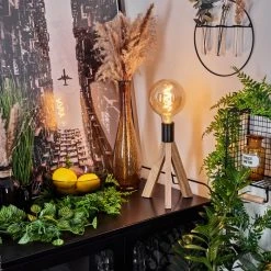 Hofstein Beccar Tischleuchte Schwarz, Naturfarben, 1-flammig -Günstiges Tischlampen Geschäft beccar tischleuchte h3567074 8