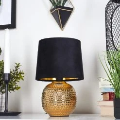 Hofstein Beddie Tischleuchte Gold, 1-flammig 13 Hofstein Beddie Tischleuchte Gold, 1-flammig -Günstiges Tischlampen Geschäft beddie tischleuchte h3569085 1