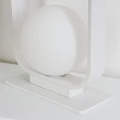 Hofstein Beland Tischleuchte Weiß, 1-flammig -Günstiges Tischlampen Geschäft beland tischleuchte h3454831 12