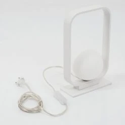 Hofstein Beland Tischleuchte Weiß, 1-flammig -Günstiges Tischlampen Geschäft beland tischleuchte h3454831 4