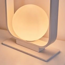 Hofstein Beland Tischleuchte Weiß, 1-flammig -Günstiges Tischlampen Geschäft beland tischleuchte h3454831 5