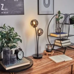 Hofstein Belleoram Tischleuchte LED Schwarz, 2-flammig -Günstiges Tischlampen Geschäft belleoram tischleuchte h3575215 6