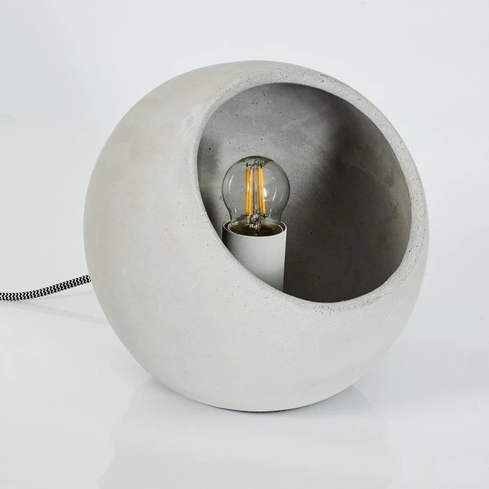 Hofstein Belltal Tischleuchte Grau, 1-flammig 10 Hofstein Belltal Tischleuchte Grau, 1-flammig – Bild 8