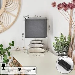 Hofstein Berghamn Tischleuchte Chrom, 1-flammig -Günstiges Tischlampen Geschäft berghamn tischleuchte h3596777 3