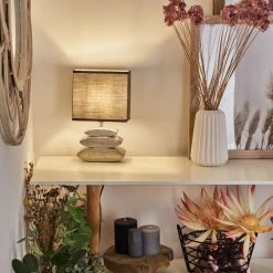 Hofstein Berghamn Tischleuchte Chrom, 1-flammig -Günstiges Tischlampen Geschäft berghamn tischleuchte h3596777 8