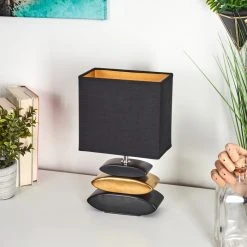 Hofstein Berghamn Tischleuchte Chrom, Schwarz, Gold, 1-flammig 25 Hofstein Berghamn Tischleuchte Chrom, Schwarz, Gold, 1-flammig -Günstiges Tischlampen Geschäft berghamn tischleuchte h3598313 11