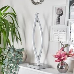 Hofstein Bernese Tischleuchte LED Nickel-Matt, Chrom, 2-flammig -Günstiges Tischlampen Geschäft bernese tischleuchte h3458174 11