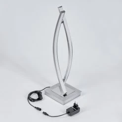 Hofstein Bernese Tischleuchte LED Nickel-Matt, Chrom, 2-flammig -Günstiges Tischlampen Geschäft bernese tischleuchte h3458174 4