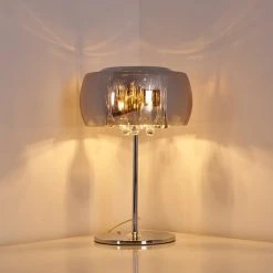 Hofstein Blacklick Tischleuchte Chrom, 3-flammig -Günstiges Tischlampen Geschäft blacklick tischleuchte h3315552 2