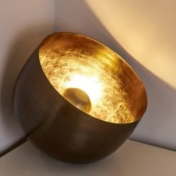 Hofstein Bluestone Tischleuchte Stahl geb&uuml;rstet, 1-flammig -Günstiges Tischlampen Geschäft bluestone tischleuchte h3357804 7