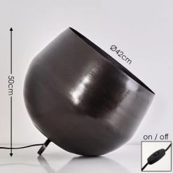 Hofstein Bluestone Tischleuchte Stahl gebürstet, 1-flammig -Günstiges Tischlampen Geschäft bluestone tischleuchte h3360774 1