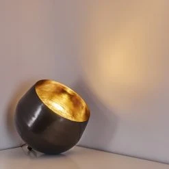 Hofstein Bluestone Tischleuchte Stahl gebürstet, 1-flammig -Günstiges Tischlampen Geschäft bluestone tischleuchte h3360774 2