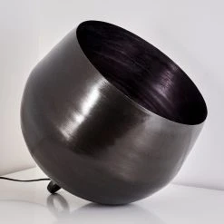 Hofstein Bluestone Tischleuchte Stahl gebürstet, 1-flammig -Günstiges Tischlampen Geschäft bluestone tischleuchte h3360774 3