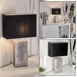 Hofstein Boldrarias Tischleuchte Chrom, Silber, 1-flammig