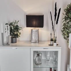 Hofstein Boldrarias Tischleuchte Chrom, Silber, 1-flammig -Günstiges Tischlampen Geschäft boldrarias tischleuchte h3597590 6