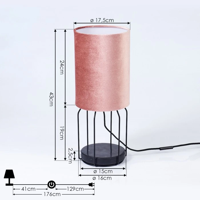 Hofstein Bornalle Tischleuchte Schwarz, 1-flammig 6 Hofstein Bornalle Tischleuchte Schwarz, 1-flammig – Bild 4