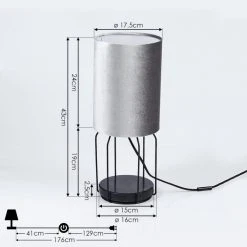 Hofstein Bornalle Tischleuchte Schwarz, 1-flammig -Günstiges Tischlampen Geschäft bornalle tischleuchte h3407851 3