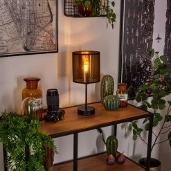 Hofstein Boromata Tischleuchte Schwarz, 1-flammig -Günstiges Tischlampen Geschäft boromata tischleuchte h3537824 10