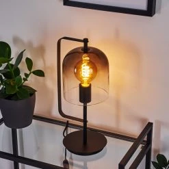 Hofstein Bourges Tischleuchte Schwarz, 1-flammig -Günstiges Tischlampen Geschäft bourges tischleuchte h3369241 3