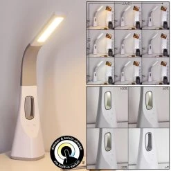 Hofstein Bratislava Tischleuchte LED Weiß, 1-flammig