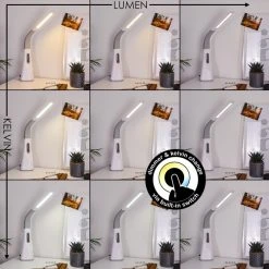 Hofstein Bratislava Tischleuchte LED Weiß, 1-flammig -Günstiges Tischlampen Geschäft bratislava tischleuchte h3370988 3