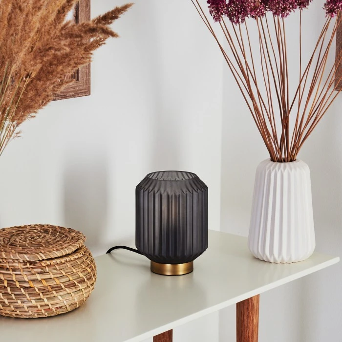 Hofstein Briel Tischleuchte Messing, 1-flammig 4 Hofstein Briel Tischleuchte Messing, 1-flammig – Bild 2