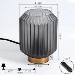 Hofstein Briel Tischleuchte Messing, 1-flammig 17 Hofstein Briel Tischleuchte Messing, 1-flammig -Günstiges Tischlampen Geschäft briel tischleuchte h3454909 3
