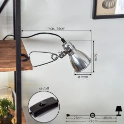 Hofstein Brienz Klemmleuchte Chrom, 1-flammig -Günstiges Tischlampen Geschäft brienz klemmleuchte h3545287 3