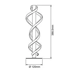 Brilliant Leuchten Brilliant Amalie Tischleuchte LED Schwarz, 1-flammig -Günstiges Tischlampen Geschäft brilliant amalie tischleuchte g94538 06 7