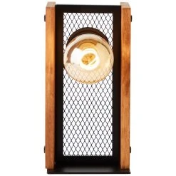 Brilliant Leuchten Brilliant Calandra Tischleuchte Schwarz, Holz hell, 1-flammig -Günstiges Tischlampen Geschäft brilliant calandra tischleuchte 93121 76 5